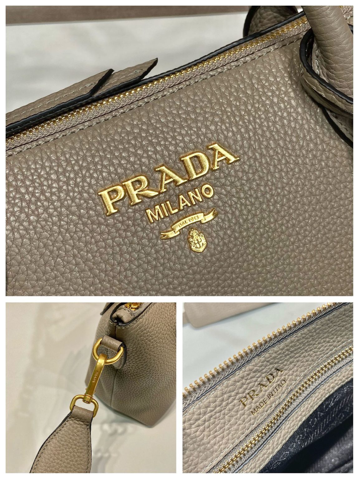 Prada Saffiano Mini Bag Beige For Women, Women’s Bags 9.4in/24cm