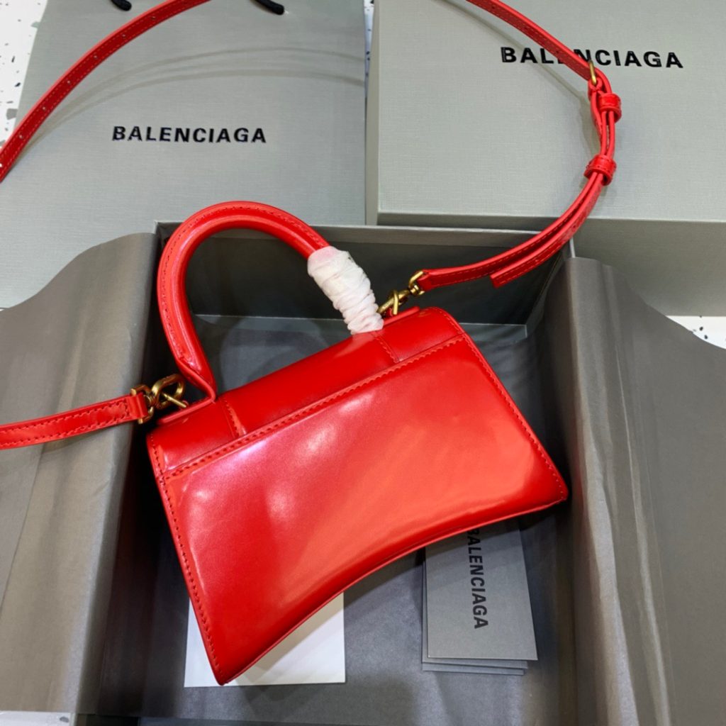 Balenciaga Hourglass XS Handbag In Red, For Women, Women’s Bags 7.4in/19cm