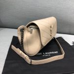 Saint Laurent Niki Medium Crinkled Shoulder Bag Beige For Women 11in/28cm YSL