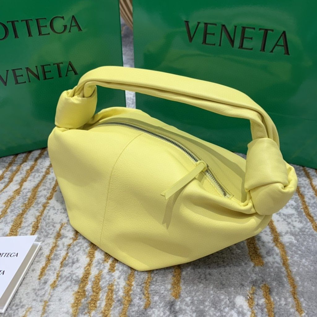 Bottega Veneta Double Knot Bag For Women 11.8in/30cm In Yellow