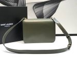 Saint Laurent Le Carre Satchel In Box Dark Green For Women 9in/23cm YSL