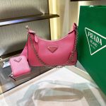 Prada Re-Edition 2005 Re-Nylon Mini Bag Pink For Women, Women’s Bags 8.6in/22cm 1NE204_R064_F0E18