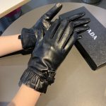 Prada Nappa Gloves In Black