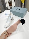 Prada Patent Pumps White For Women 3.5in/90mm PRD