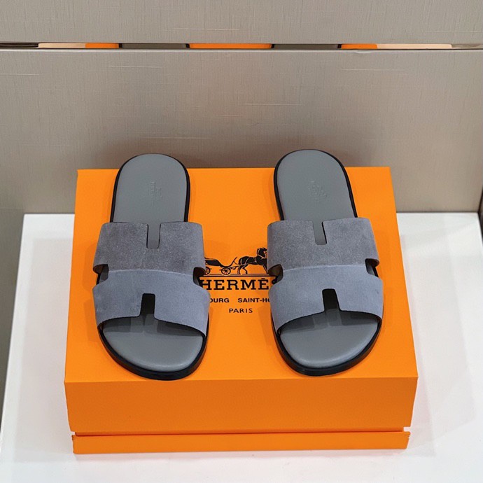 Hermes Izmir Sandal Grey For Men