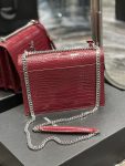 Saint Laurent Sunset Medium Chain Bag Red For Women 8.6in/22cm YSL