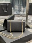 Saint Laurent Kata Medium Chain Bag Black With Tassel For Women 9.4in/24cm YSL 354119BOW0J1000