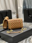 Saint Laurent Small Bag Dark Natural In Mix Matelasse For Women 8.2in/21cm YSL 600195BOW919207