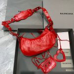 Balenciaga Le Cagole XS Shoulder Bag In Red, For Women, Women’s Bags 10.2in/26cm 6713091VG9Y6406