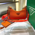 Prada Re-Edition 2005 Re-Nylon Mini Bag Orange For Women, Women’s Bags 8.6in/22cm