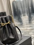 Saint Laurent Le Maillon Bucket Bag Black For Women 10.6in/27cm YSL 686310AAAJK1000