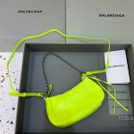 Balenciaga Le Cagole Mini Bag With Chain Light Green, For Women, Women’s Bags 8.2in/21cm