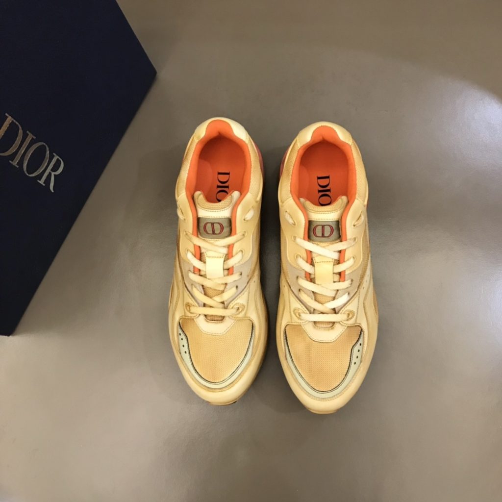 Christian Dior Sneakers Yellow For Men CD