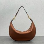 Celine Medium Leandre Bag In Supple Brown For Women 14in/35cm 197263DV7.04LU