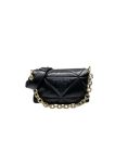 Prada System Nappa Patchwork Shoulder Bag Black For Women, Women’s Bags 7.5in/19cm