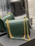 Saint Laurent Sunset Medium Chain Bag For Women 8.6in/22cm Green YSL