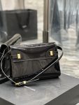 Saint Laurent Manhattan Small Shoulder Bag Black For Women 9.4in/24cm YSL 675626B870J1000