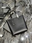 Saint Laurent Shopping Bag Black Toy In Supple For Women 11in/28cm YSL 600307CSV0J1000