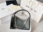 Givenchy Small Moon Cut Out Bag Pickle For Women, Women’s Handbags, Shoulder Bags 9.8in/25cm GVC