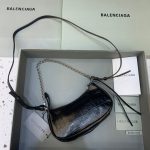 Balenciaga Le Cagole Mini Bag With Chain Black, For Women, Women’s Bags 8.2in/21cm 69581423EJY1000