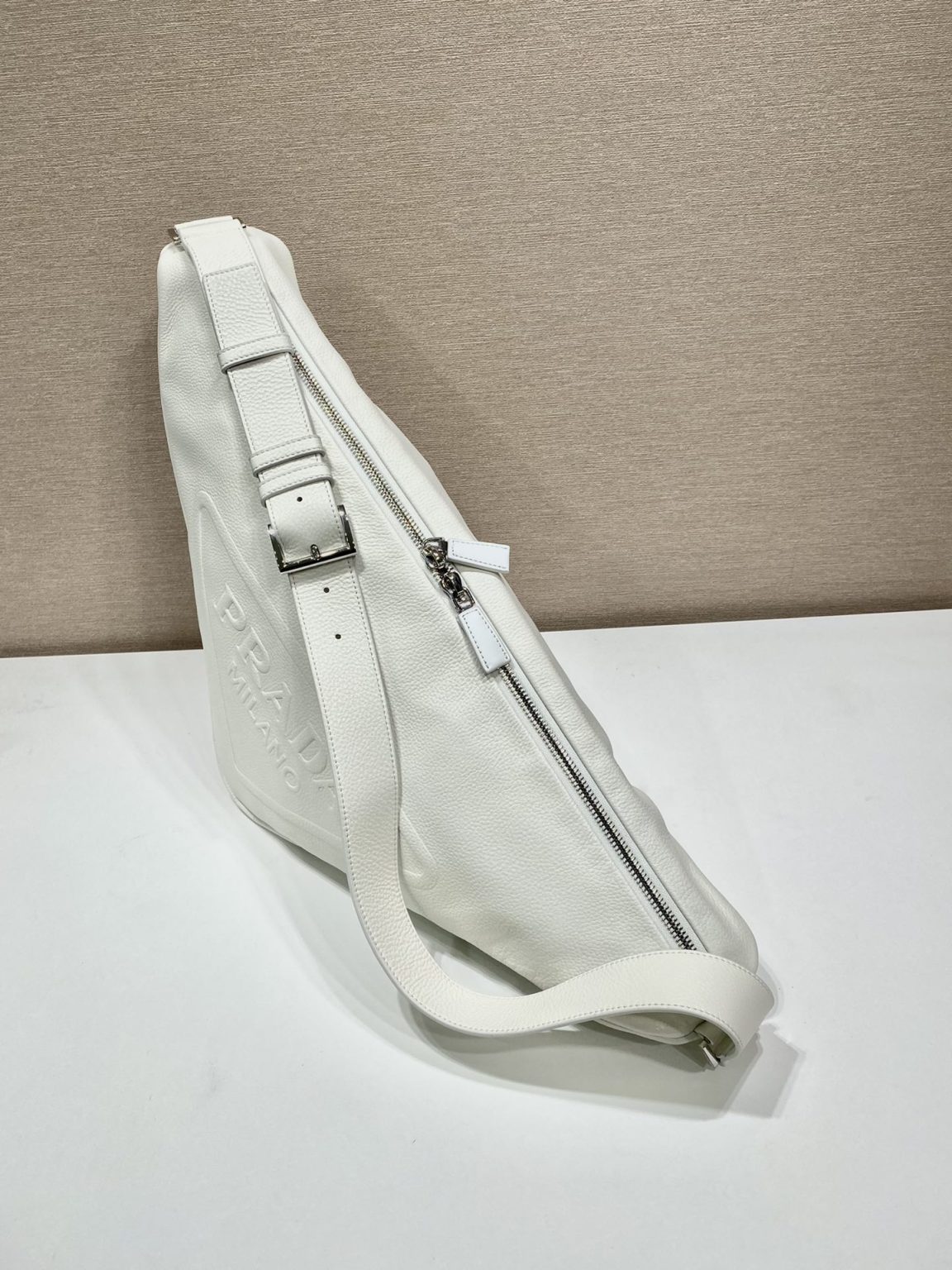 Prada Triangle Pouch White For Women, Women’s Bags 12.2in/31cm