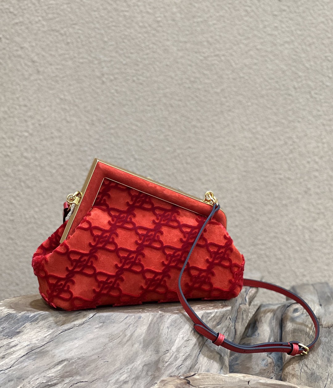 Fendi First Small Red Bag For Woman 26cm/10in