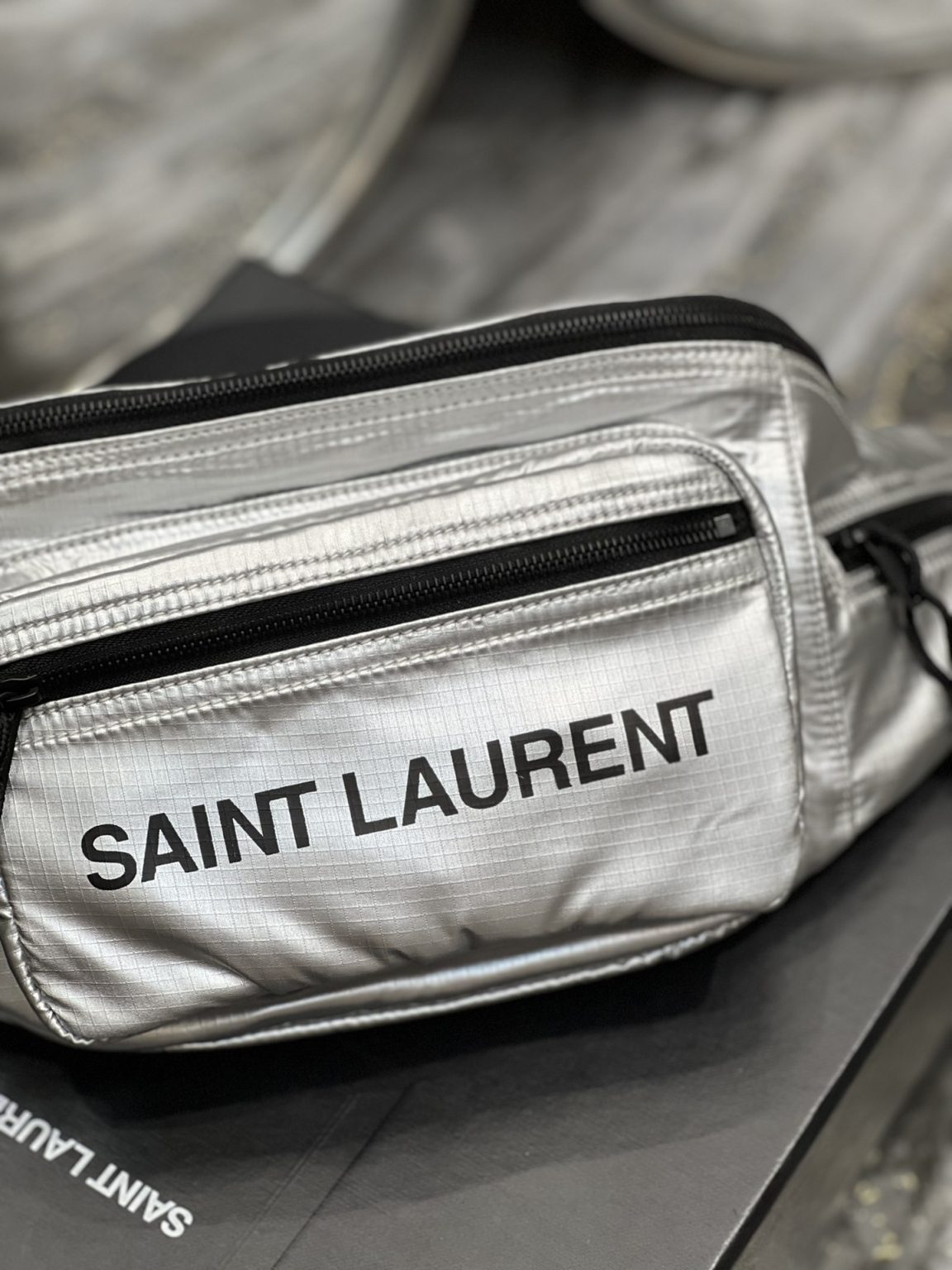 Saint Laurent Nuxx Crossbody Bag Sliver For Women, Women’s Bags 9.8in/25cm YSL