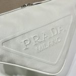 Prada Triangle Pouch White For Women, Women’s Bags 12.2in/31cm