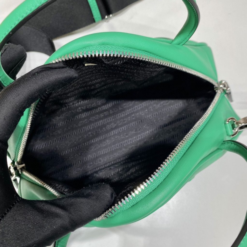 Prada Triangle Bag Green For Women, Women’s Bags 9.8in/25cm 1BB082_2BYA_F0458_V_NEO