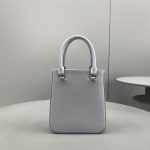 Prada Small Brushed Tote Grey For Women, Women’s Bags 6.9in/18cm