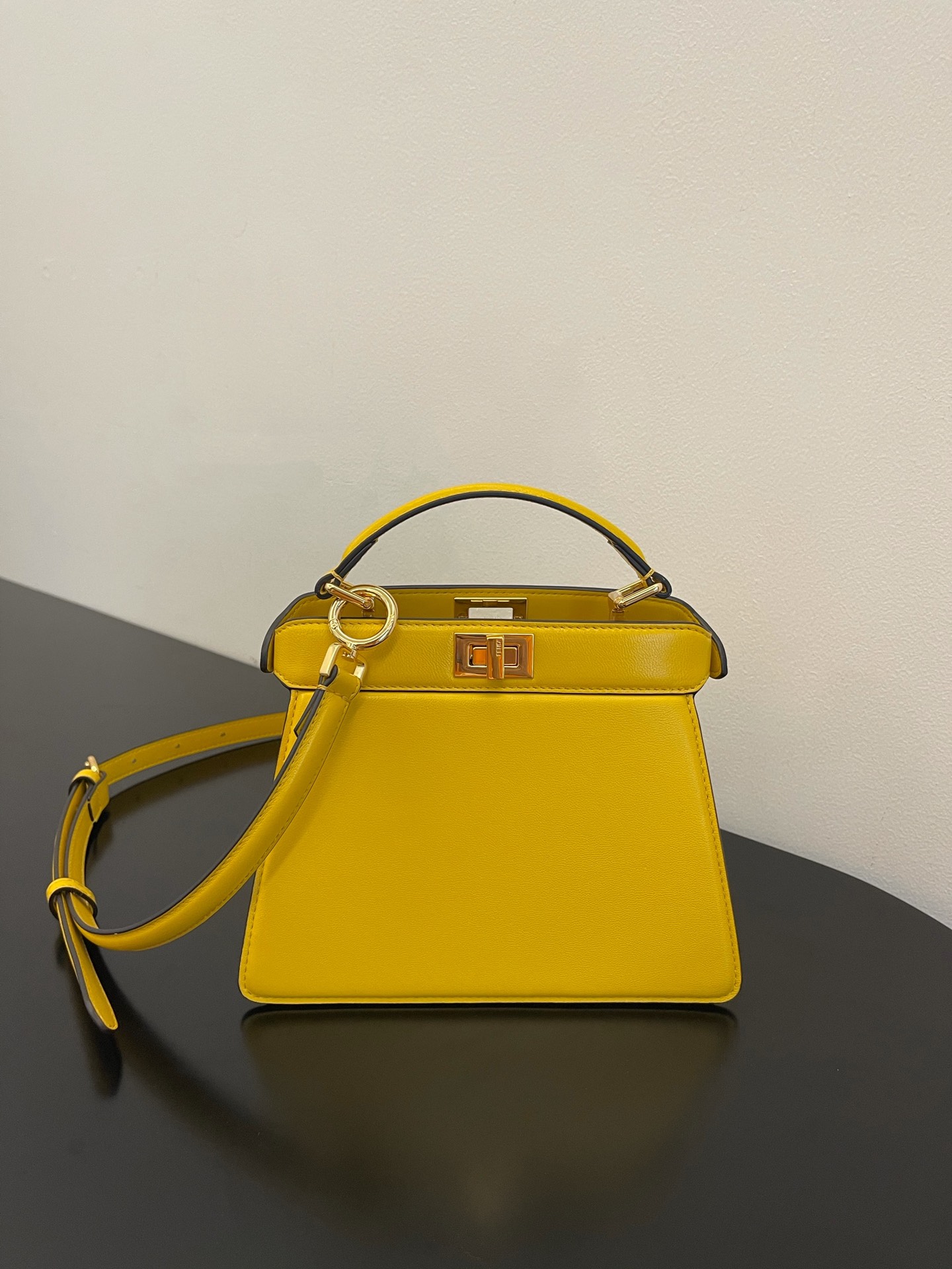 Fendi Peekaboo ISeeU Petite Yellow Small Bag For Woman 20cm/8in