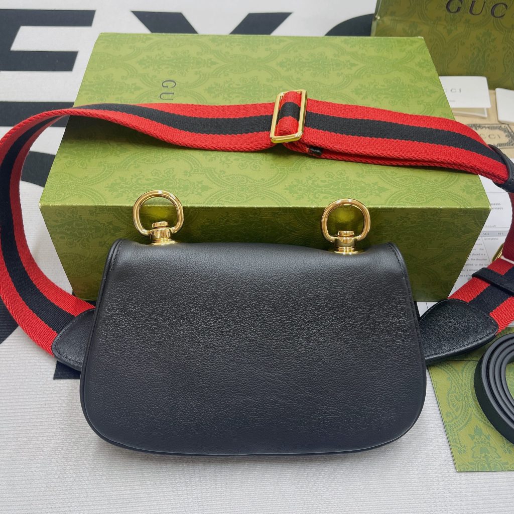 Gucci Blondie Mini Bag Black For Women, Women’s Bags 8.7in/22cm GG‎ ‎698643 UXXAG 1064