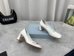 Prada Patent Pumps White For Women 3.5in/90mm PRD