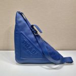 Prada Triangle Pouch Blue For Women, Women’s Bags 12.2in/31cm