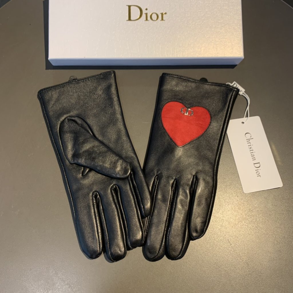 Dior Gloves In Black