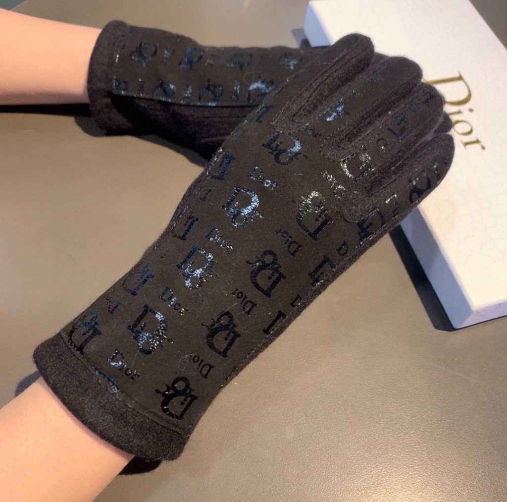 Dior Gloves In Black