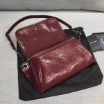 Saint Laurent Niki Medium Crinkled Shoulder Bag Burgundy For Women 11in/28cm YSL