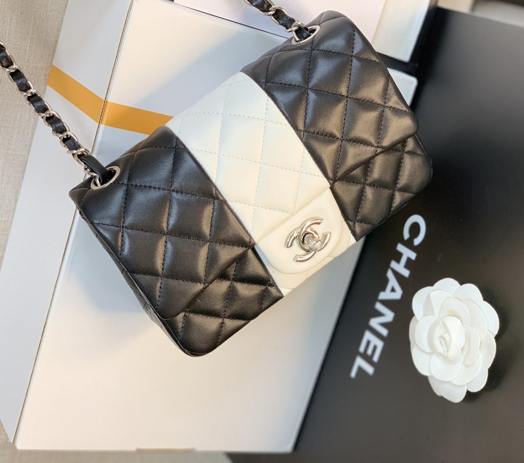 Chanel Mini Flap Bag Black For Women 7.8in/20cm