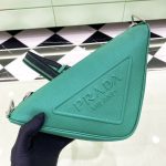 Prada Saffiano Triangle Bag Green For Women, Women’s Bags 11in/28cm 2VH155_2FAD_F0458_V_OOO