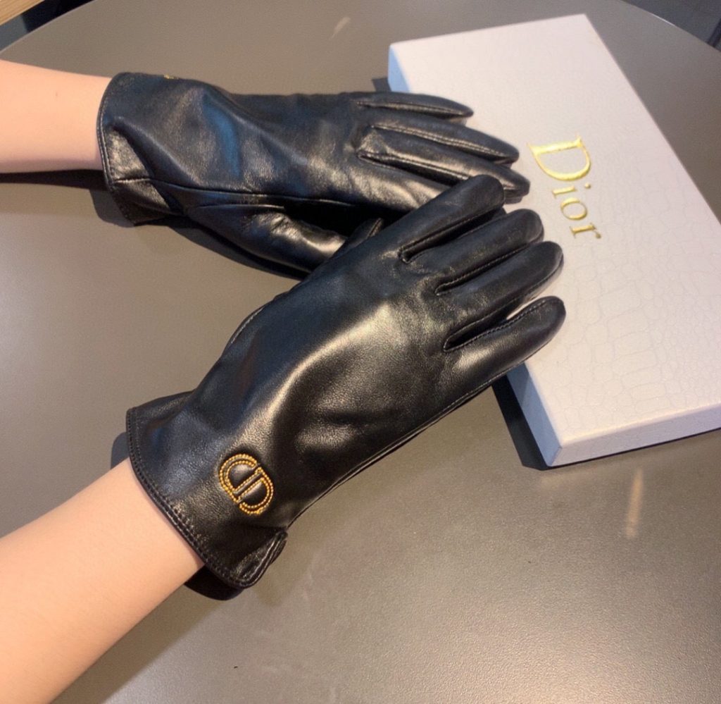 Dior Gloves In Black