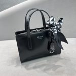 Prada Re-Edition 1995 Brushed Mini Handbag Black For Women, Women’s Bags 8.6in/22cm