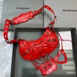 Balenciaga Le Cagole XS Shoulder Bag In Red, For Women, Women’s Bags 10.2in/26cm 6713091VG9Y6406