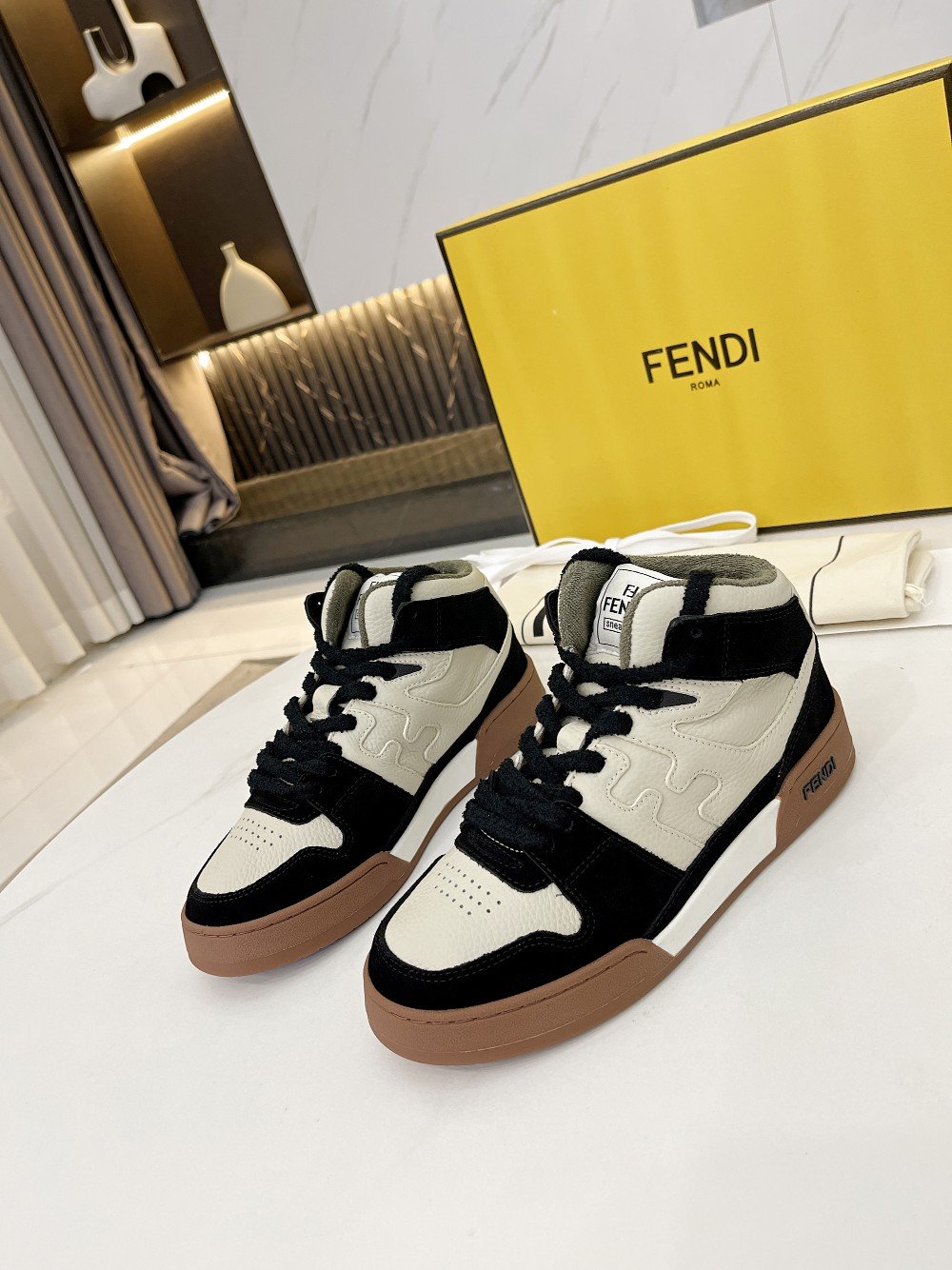 Fendi Low Tops In Black For Women