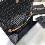 Saint Laurent Kate Small Chain Bag With Tassel In Embossed Black For Women 7.8in/20cm YSL 474366DND0J1000