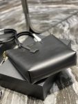 Saint Laurent Shopping Bag Black Toy In Supple For Women 11in/28cm YSL 600307CSV0J1000