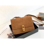 Saint Laurent Le Carre Satchel Brown For Women 9in/23cm YSL