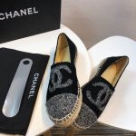 Chanel Espadrille Black/Grey For Women, Women’s Shoes G29762