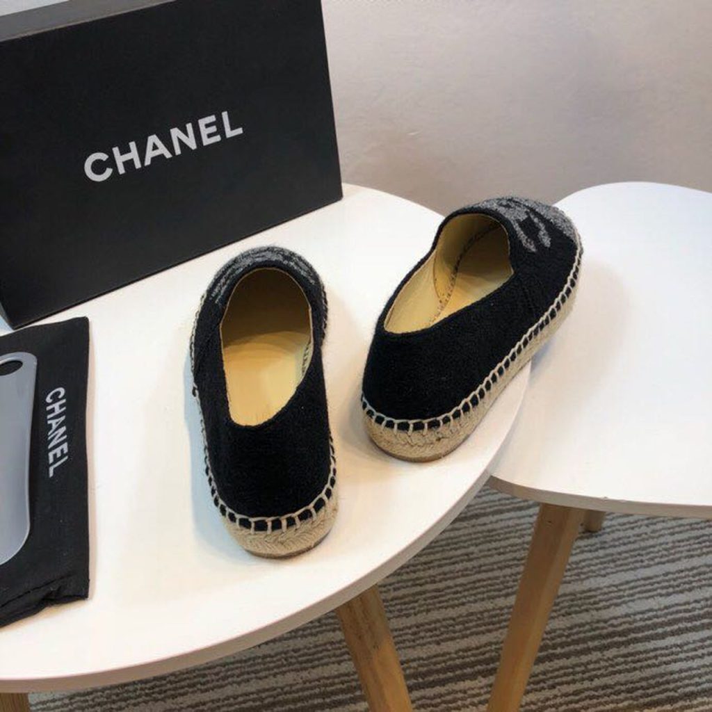 Chanel Espadrille Black/Grey For Women, Women’s Shoes G29762