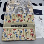 Christian Dior Large Dior Book Tote White Multicolor, For Women, Women’s Handbags 16.5in/42cm CD