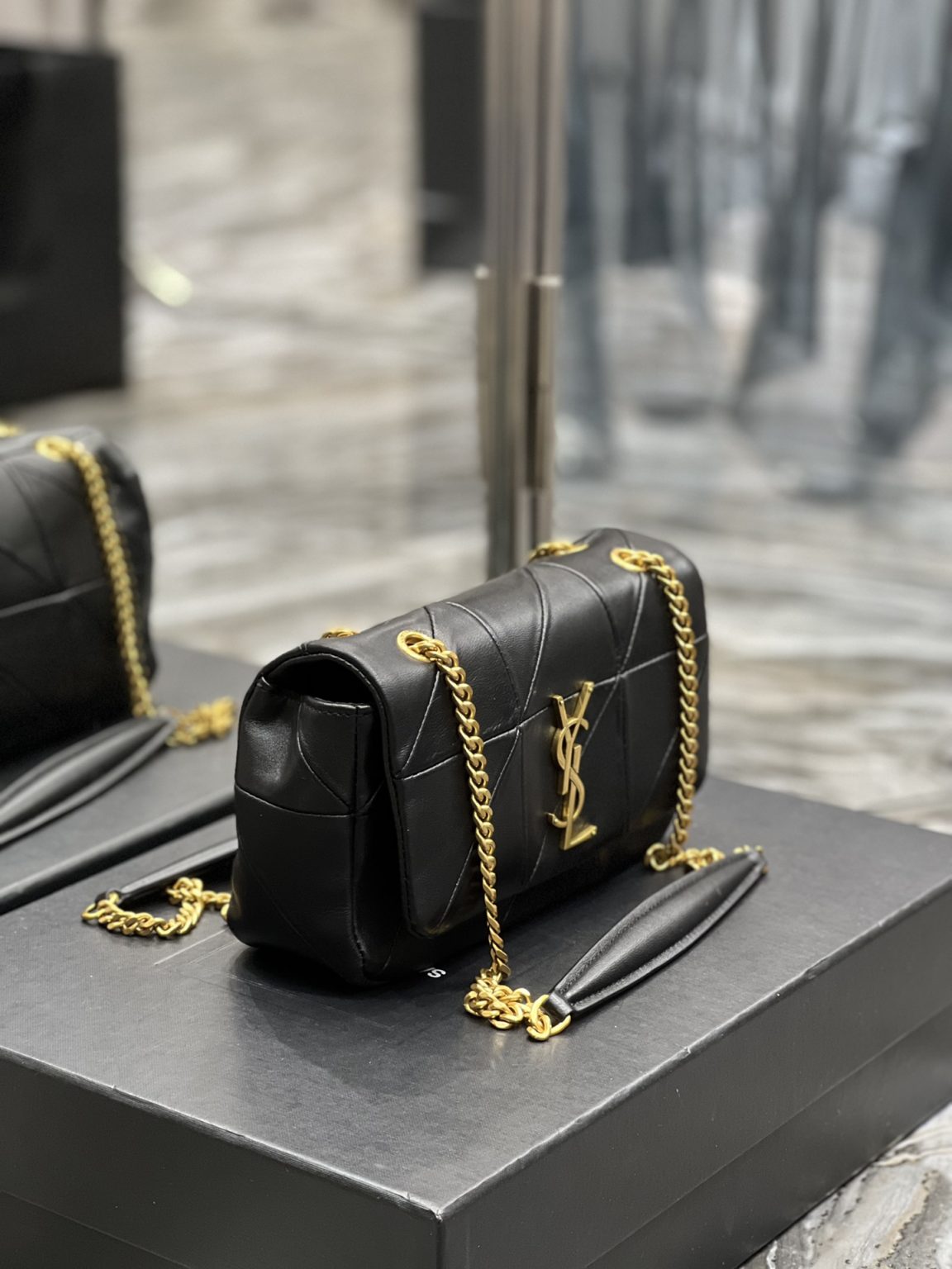 Saint Laurent Jamie Small Chain  Bag Black For Women, Women’s Bags 7.8in/20cm YSL